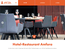 Tablet Screenshot of hotelamfora.be